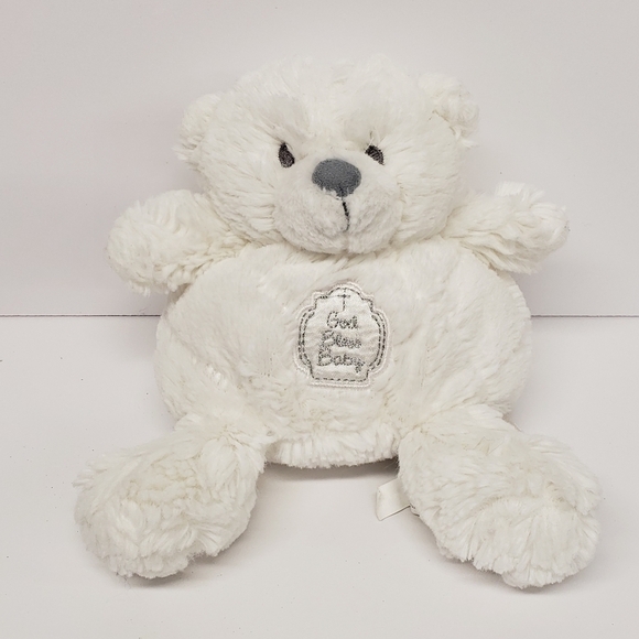 Demdaco Other - Demdaco Nat & Jules 7" Tender Blessings Cherish Teddy Bear White Rattle Plush